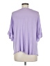 E. Luna Purple 3/4 Sleeve Top Size M - photo 2