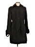 Calvin Klein 100% Polyester Black Trenchcoat Size 6 (estimated) - photo 1
