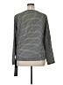 MICHAEL Michael Kors 100% Polyester Houndstooth Black Long Sleeve Blouse Size XL - photo 2