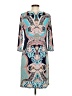 Assorted Brands Paisley Blue Casual Dress Size 4 - photo 2