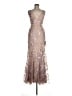 Mac Duggal 100% Polyester Brown Pink Cocktail Dress Size 6 - photo 1