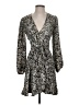 Little Moon 100% Polyester Animal Print Gray Cocktail Dress Size S - photo 1