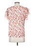 Unbranded 100% Polyester Orange Short Sleeve Blouse Size S - photo 2