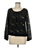 Unbranded 100% Polyester Black Long Sleeve Blouse Size M (estimated) - photo 1