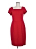 Connected Apparel Solid Red Cocktail Dress Size 8 - photo 1