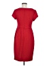 Connected Apparel Solid Red Cocktail Dress Size 8 - photo 2