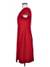 Connected Apparel Solid Red Cocktail Dress Size 8 - photo 5