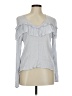 Leith 100% Viscose Gray Long Sleeve Blouse Size M - photo 1