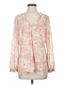 Chico's 100% Polyester Pink Long Sleeve Blouse Size Sm (0) - photo 1