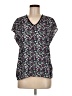 Dunnes Floral Black Short Sleeve Blouse Size M - photo 1
