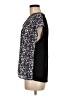 Dunnes Floral Black Short Sleeve Blouse Size M - photo 5