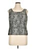 Kasper Gray Silver Sleeveless Top Size 16 (petite) - photo 1