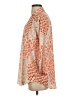 CAbi 100% Polyester Animal Print Orange 3/4 Sleeve Blouse Size XS - photo 5