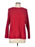 Christopher & Banks 100% Cotton Fair Isle Stripes Red Pullover Sweater Size L - photo 1