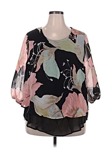 Chris & Carol 3/4 Sleeve Blouse (view 1)