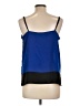 Bisou Bisou 100% Polyester Blue Sleeveless Blouse Size L - photo 2