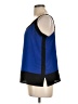 Bisou Bisou 100% Polyester Blue Sleeveless Blouse Size L - photo 5