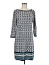 Max Studio Print Gray Casual Dress Size M - photo 1