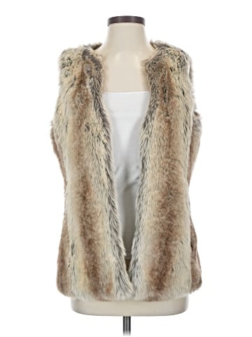 White House Black Market Faux Fur Vest (view 1)