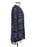 The Limited 100% Polyester Paisley Blue Long Sleeve Blouse Size XS - photo 4