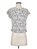 Fig 100% Polyester Ivory Short Sleeve Blouse Size XS - photo 1