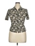 Tom Tailor 100% Polyamide Animal Print Ivory Short Sleeve Blouse Size XL - photo 1