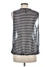 Bellatrix 100% Polyester Silver Sleeveless Blouse Size M - photo 2