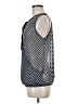 Bellatrix 100% Polyester Silver Sleeveless Blouse Size M - photo 5