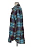 Soft Surroundings Plaid Teal Blue Long Sleeve Button-Down Shirt Size M (estimated) - photo 5