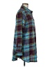 Soft Surroundings Plaid Teal Blue Long Sleeve Button-Down Shirt Size M (estimated) - photo 4