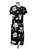 A New Day 100% Polyester Print Black Casual Dress Size S - photo 2