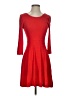 Express Solid Red Cocktail Dress Size XS - photo 1