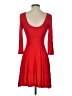 Express Solid Red Cocktail Dress Size XS - photo 2
