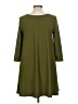 Leith Solid Green Casual Dress Size M - photo 2