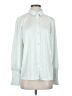Halogen Color Block Green Long Sleeve Blouse Size S - photo 1
