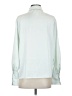 Halogen Color Block Green Long Sleeve Blouse Size S - photo 2