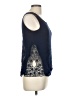 Alya 100% Polyester Blue Sleeveless Blouse Size M - photo 4