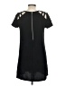 Francesca's Solid Black Casual Dress Size M - photo 2