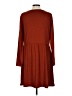 Unbranded Solid Brown Casual Dress Size L - photo 2