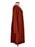 Unbranded Solid Brown Casual Dress Size L - photo 4