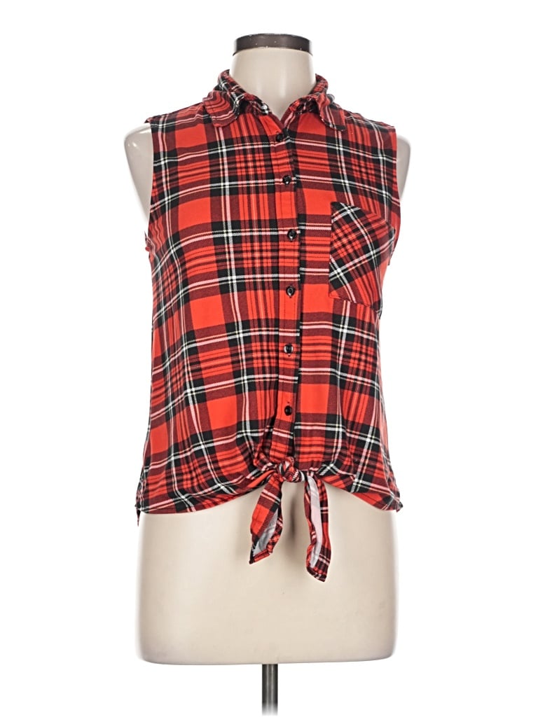Pre-owned Stella Luce Sleeveless Blouse In Red