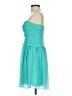 Max and Cleo 100% Polyester Hearts Teal Cocktail Dress Size 0 - photo 5