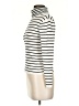 Be Cool Stripes Ivory Turtleneck Sweater Size S - photo 5