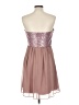Max and Cleo 100% Polyester Hearts Brown Cocktail Dress Size 10 - photo 2