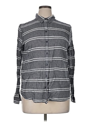 Ann Taylor LOFT Outlet Long Sleeve Button-Down Shirt (view 1)