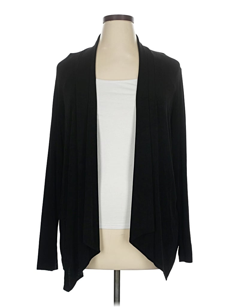 Pre-owned White Stag Cardigan Sweater In Black