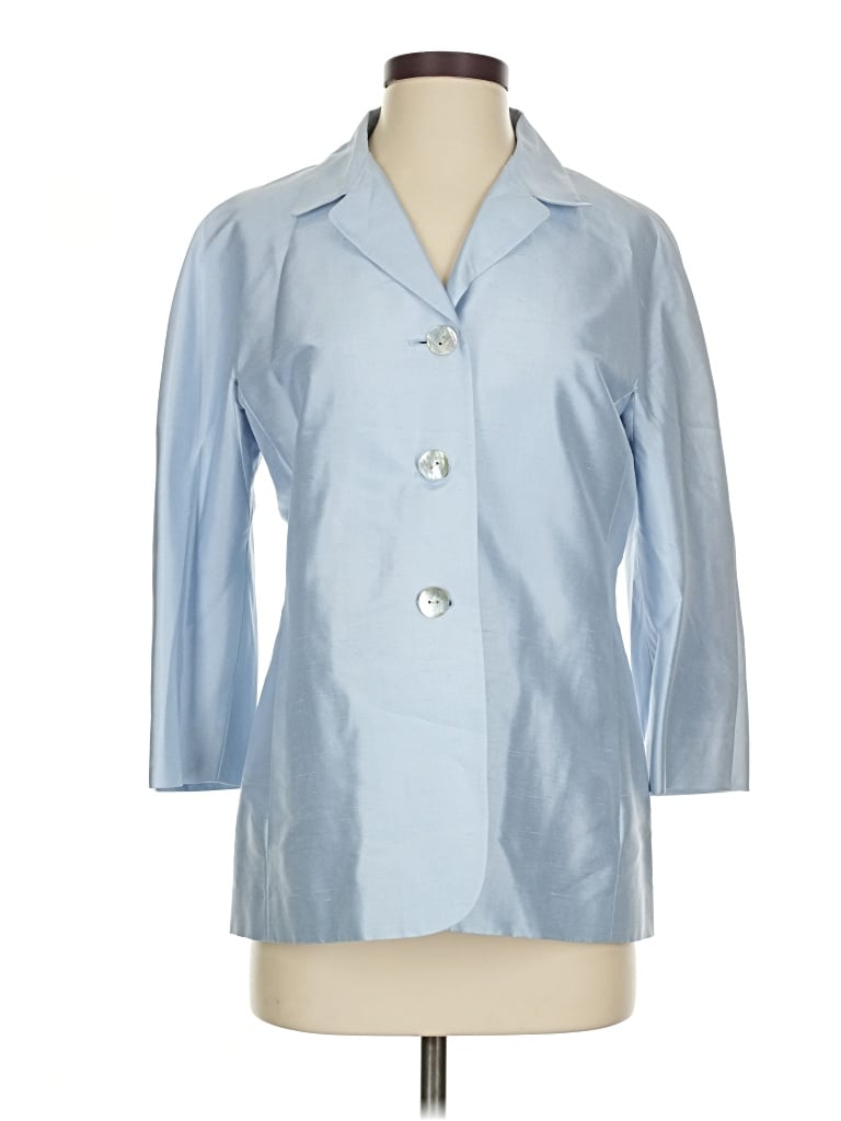 Pre-owned Saks Fifth Avenue Blazer Jacket In Blue