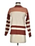Staccato Stripes Brown Turtleneck Sweater Size S - photo 1