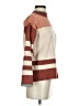 Staccato Stripes Brown Turtleneck Sweater Size S - photo 4