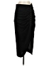Zara Solid Black Casual Skirt Size S - photo 1